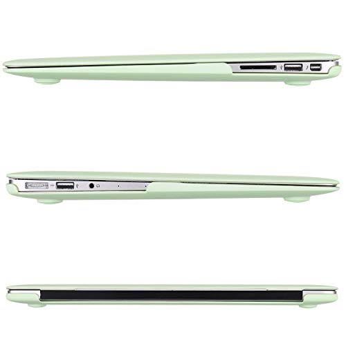 MOSISO Case Compatible with MacBook Air 13 inch A1369 A1466, Honeydew Green | Plastic Hard Shell & Keyboard Cover & Screen Protector Compatible with MacBook Air 13 (Older Version 2010 - end 2017) - color: Honeydew Green