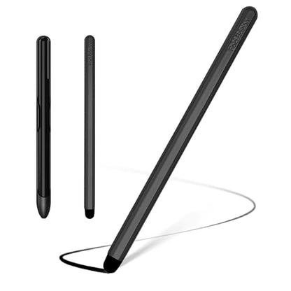 Stylus Pens with Pen Slot for Touch Screens, High Precision Capacitive Universal Stylus for iPad iPhone Tablets Samsung Galaxy All Touch Screen Devices (Black-Long) - color: Black-Long