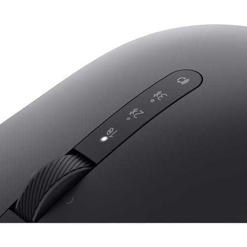 Dell Wireless Mouse MS7421W, Rechargeable, Bluetooth, 6 Month Battery | 2.4GHz, USB-C Charging Cable, 3 Year Advanced Exchange, Graphite Black - color: Graphite Black