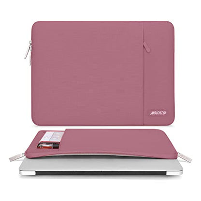 MOSISO Laptop Case 13 inch, Laptop Sleeve Bag with Pocket | Compatible with MacBook Neo A3404 2026/Air/Pro 13 M5/M4/M3/M2/M1 2026-2016, Polyester Vertical Computer Bag, Dusty Rose - color: Dusty Rose, size: 13 inch
