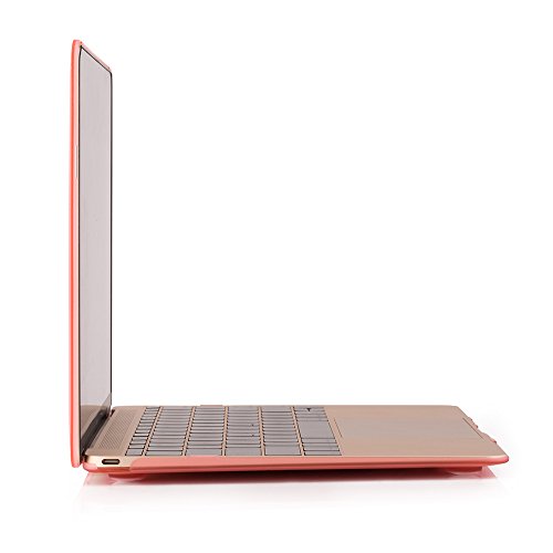 Compatible with MacBook 12 Inch A1534 - Slim Snap On Hard Shell Protective Cover and Keyboard Cover (Pink) - color: Pink