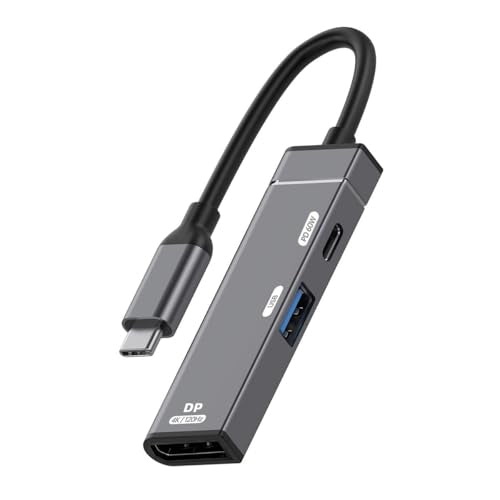 cablecc USB C Hub,3 in 1 USB C to Displayport 4K@120hz/USB 3.0 10Gbps/USB C PD 60W Charging Multi-Port Adapter - style: USB-C to DP+OTG+PD