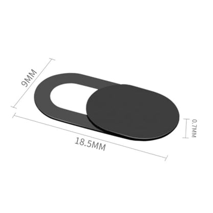 Toddmomy 9pcs Webcam Cover Privacy Protective Slide Camera Shield for Laptop Phone Computer with Metal Oval White Black for Visual Security