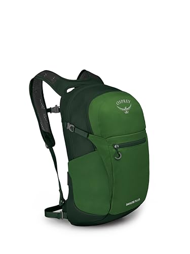 Osprey Daylite Plus Commuter Backpack - Lightweight, Everyday Pack with Laptop Sleeve and Water Bottle Pockets - Ideal for Work, School, and Travel with Versatile Storage, Green Belt/Green Canopy - color: Green Belt/Green Canopy