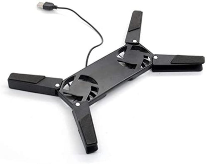 USB Cooling Fan Portable Convenient Notebook Cooler Cooling Pad Stand Double Fans for Notebook Laptop ?