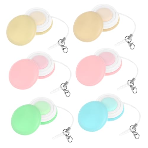 GANAZONO 6Pcs Macaron Wiping Cloths for Mobile Screens and Eyeglasses Lint Cleaning Cloths Portable and Compact Screen Cleaner for Glasses Phones and Laptops