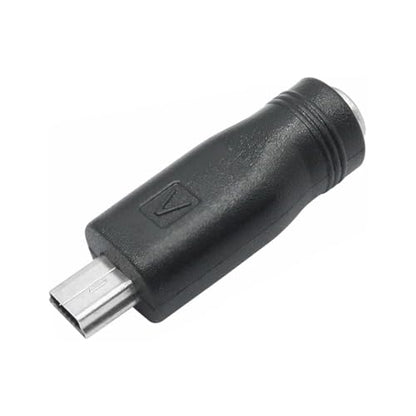 DC Barrel Jack to Mini USB Adapter (5-Pack), 2.1 x 5.5mm Female to Mini USB Male Power Converter for Supplying Mini-USB Devices from DC Source - style: DC to USB Mini