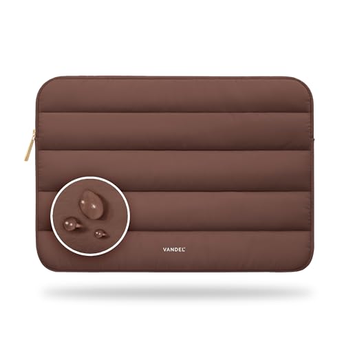 Vandel The Original Puffy Laptop Sleeve Case, 13-14 inch Laptop Sleeve Bag Case 13.3 Inch, Compatible with MacBook Air 13, Pro 14/13 iPad Pro 12.9, HP Dell ASUS, Computer Bag Cover - color: c. Chocolate, size: 13-14 Inch