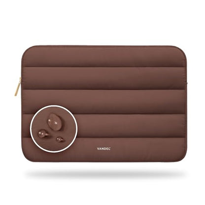 Vandel The Original Puffy Laptop Sleeve Case, 13-14 inch Laptop Sleeve Bag | Compatible with MacBook Air/Pro 13/Pro 14/iPad Pro 12.9, HP Dell ASUS Computer Case Bag Cover, Stylish Aesthetic Design - color: c. Chocolate, size: 13-14 Inch