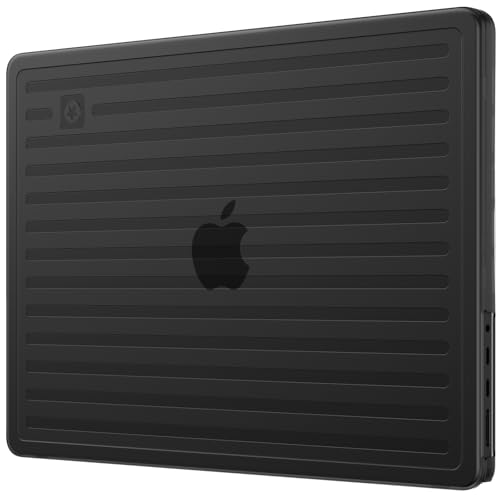 Soonjet TravelArmor for MacBook Pro 14 inch Case M5 M4 M3 M2 M1 2026-2021 | Anti Crack & Fingerprint, Scratch Resistant | Thin & Light Matte | Protective Hard Shell Laptop Cover | Space Black Clear - color: Space Black Clear