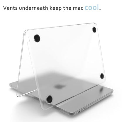 Case for MacBook Pro 14-inch Laptop M5 M4 M3 M2 M1 A3427 A3426 A3434 A3112 A3185 A3401 A2918 A2992 A2779 A2442 2026-2021 Release, Hard Shell&Keyboard Cover&Screen Protector&Webcam Cover, Matt Clear - color: Matt Clear