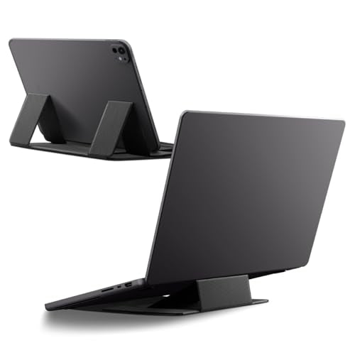 Spigen Slim Fold Portable Laptop Stand Foldable Ergonomic Angle Lift Anti-Slip Compatible with MacBook Neo, MacBook Air, MacBook Pro 11"-16" and iPad/Air/Pro and More - Black (LD201-S8) - color: LD201-S8, size: Non-Adhesive