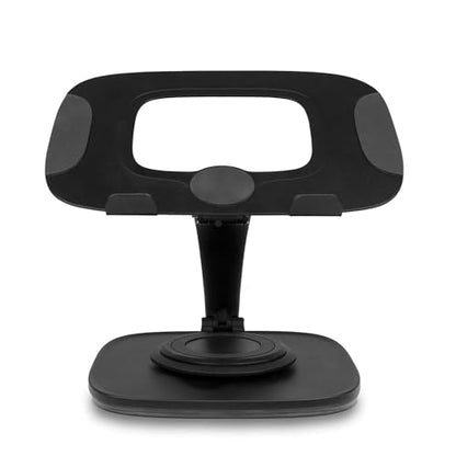 Aluratek Laptop Stand with 360° Rotating Base, Ergonomic Adjustable Stand, Compatible with Most MacBook and Win Laptops - AULS03F