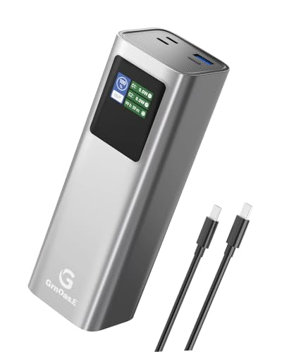 27000mAh Power Bank, 140W Laptop Portable Charger with PD 3.1 Fast Charging, Smart Sisplay, 99Wh Battery Bank for MacBook Pro/Air, iPad Pro, iPhone17/16 Series, Samsung and More(Silver Gray) - color: Silver Gray