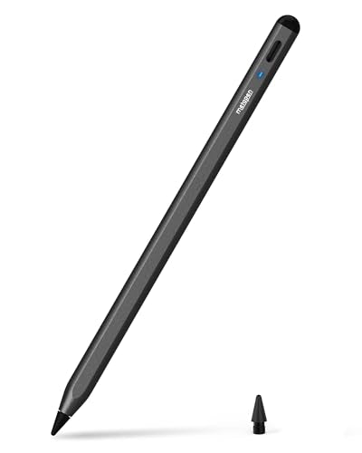 Metapen Pencil A8 for Apple iPad 2018-2026, (2X Faster Charge),Palm Rejection, Pixel Precision, Stylus Pen for iPad 11/10/9/8/7/6th Gen, Pro 12.9/11/13-inch M4, Air 3/4/5/M2/M3, Mini 5/6th, Black - color: Black
