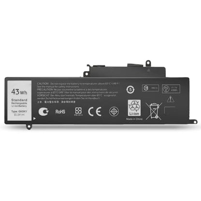 11.1V 43Wh GK5KY 0GK5KY 4K8YH 0WF28 Laptop Battery Compatible with Dell Inspiron 11 3147 3148 3152 3153 3157 3158 Inspiron 13 7347 7348 7352 7353 7359 Inspiron 15 7558 7568 92NCT 092NCT