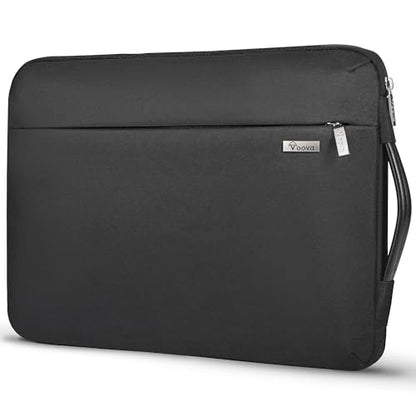 Voova Laptop Sleeve Case 15.6 16 Inch with Handle, 360° Protective Waterproof Slim Computer Bag Cover Compatible with MacBook Pro M2/M3/M4 16, HP Acer Lenovo Yoga ThinkPad Asus Laptop, Black - color: Black, size: 15.6-16 Inch