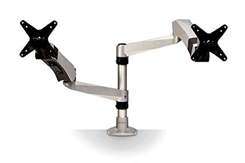 3M™ Monitor Stand, MA265S - color: Silver, style: Dual Arm