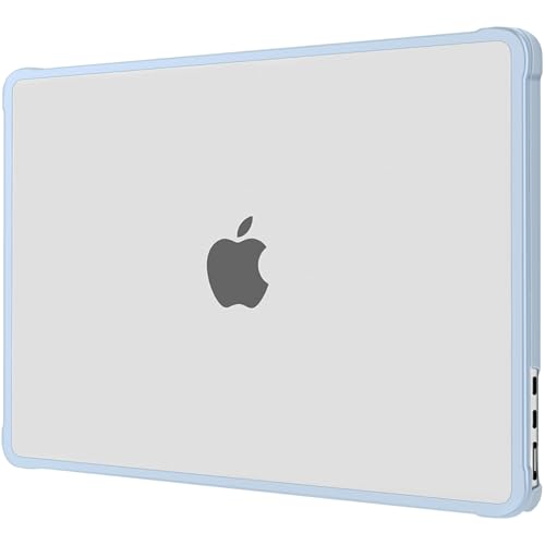 MOSISO Compatible with MacBook Air 13 inch Case M5 2026 M4 M3 M2 2025-2022 | A3449 A3240 A3113 A2681,Seamlessly Closes Reinforced Crack-Resistant Hard Shell for MacBook Air 13.6 inch Case, Sky Blue - color: Sky Blue