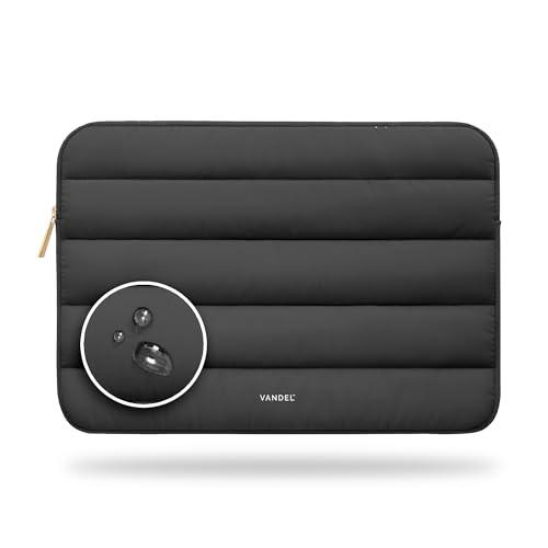 Vandel The Original Puffy Laptop Sleeve Case, 13-14 inch Laptop Sleeve Bag | Compatible with MacBook Air/Pro 13/Pro 14/iPad Pro 12.9, HP Dell ASUS Computer Case Bag Cover, Stylish Aesthetic Design - color: e. Black, size: 13-14 Inch