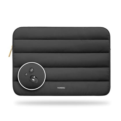 Vandel The Original Puffy Laptop Sleeve Case, 13-14 inch Laptop Sleeve Bag | Compatible with MacBook Air/Pro 13/Pro 14/iPad Pro 12.9, HP Dell ASUS Computer Case Bag Cover, Stylish Aesthetic Design - color: e. Black, size: 13-14 Inch