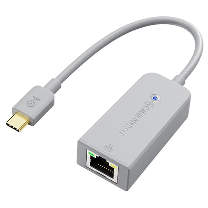 Cable Matters USB C to Ethernet Adapter, Gigabit Ethernet to USB C, Gray | 1000Mbps, PXE, MAC Clone, Thunderbolt to Ethernet Adapter, Compatible with MacBook Pro, XPS, Surface Pro - color: Gray, size: 1-Pack