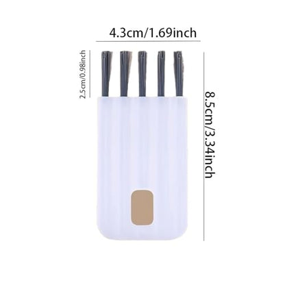 Keyboard Cleaning Brush Tool with Bendable Cup Cover, Flexible Dust Remover for Keyboards, Laptops, Office and Home, White