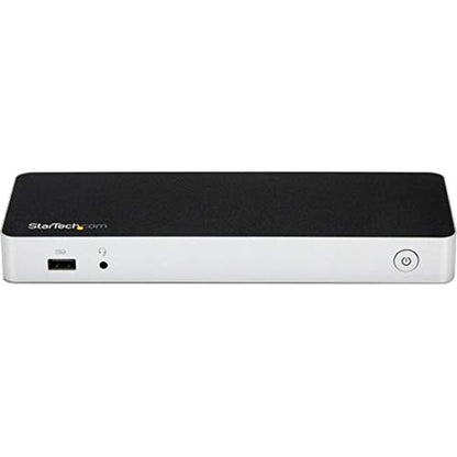 StarTech USB-C Dual 1080p HDMI or DVI Dock, 60W PD, GbE, Thunderbolt 3 | Laptop docking station, charging, plug-and-play, HP, Lenovo, Dell and Surface, dual HDMI/DVI, 3.5mm headset, 1m cable