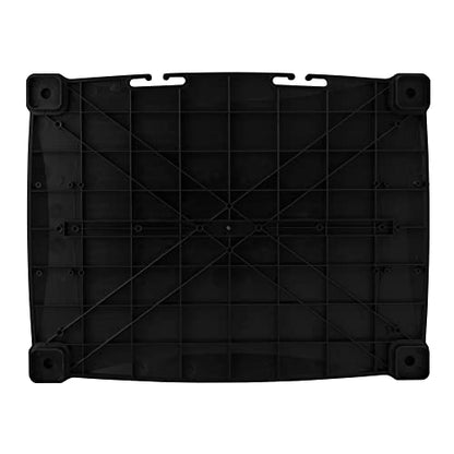 Kantek Two-Level Monitor Stand, 17" X 13.25" X 3.5" To 7", Black, Supports 50 Lbs - style: Two Level with Drawer