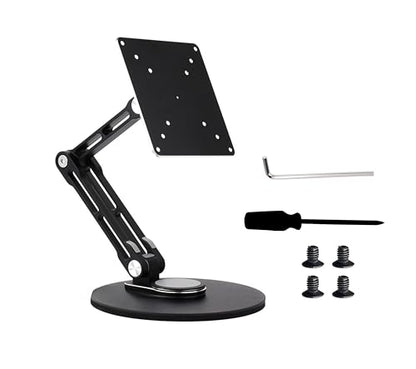 VESA Monitor Stand, Compatible with Up to 19inch Monitors, Supports 50 x 50/75 x 75/100 x 100 (mm) VESA Mounting Holes,Supports Multi-axis Rotation, Portable Adjustable Foldable