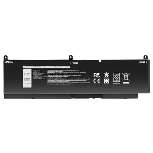 TREE.NB 95Wh PKWVM Laptop Battery Compatible with Dell Precision 7550 7750 7560 7760 Series Workstation Notebook C903V CR72X 0CR72X 17C06 068N03 447VR 0447VR P44E P93F P44E001 P44E002 P93F001 P93F002 - size: 11.18x3.39x0.43inch PKWVM