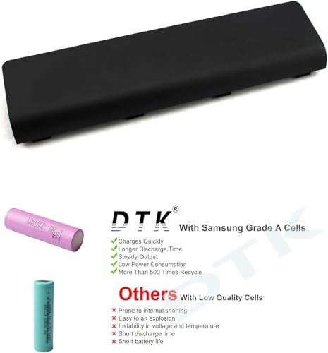 DTK PA5024U-1BRS Battery Replacement for Toshiba P/N PA5025U-1BRS PA5026U-1BRS PA5023U-1BRS PA5027U-1BRS PABAS260 PABAS261 PABAS259 PABAS262 PABAS263 Laptop Netbook Computer Satellite L850 10.8V