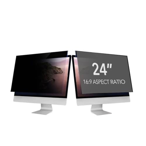 Removable 24inch Anti Blue Light Glare Privacy Shield 24 Inch Computer Privacy Screen Filter for 16:9 Widescreen Monitor Fully Removable(15.6inch/34.4x19.4 cm) - size: 15.6inch/34.4x19.4 cm