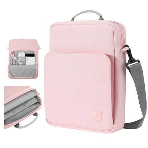 Dadanism 9-11 Inch Tablet Sleeve Bag Carrying Case with Shoulder Strap | Fits iPad (A16) 11", iPad 10th Gen 10.9", iPad Air M4/Pro M5 11", iPad 9/8/7th 10.2", Galaxy Tab A11+ Plus 11", Pink - color: Pink, size: 9-11 Inch