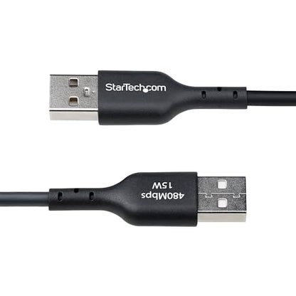 StarTech 10-Pack 6ft/1.8m USB-A to USB-C Charging Cable (USB2AC6FBKE10PK) | USB 2.0 480Mbps, Charge and Sync, TPE Jacket, Nickel-Plated Connectors, Aluminum Braided Shield, 15W 3A Fast Charge, Black - color: Black, size: 6 ft, style: 10-Pack