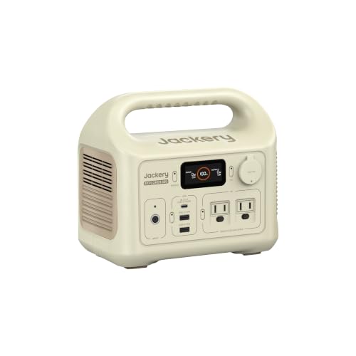 Jackery Portable Power Station Explorer 300 Dune White, 292Wh Backup LiFePO4 Battery, Solar Generator for Outdoors Camping Travel Hunting Blackout (Solar Panel Optional) - style: E300 Dune White