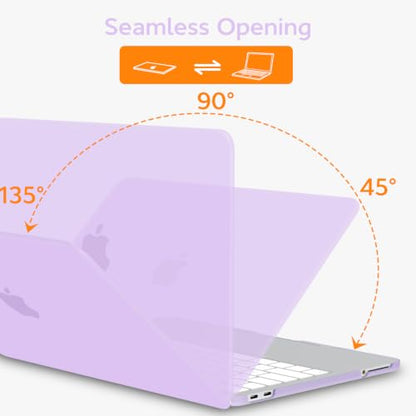 B BELK for MacBook Neo Case 13 inch 2026 Release Model A3404 | Matte Hard Shell Case, Scratch Resistant Protective Cover with 2 Keyboard Covers & Screen Protector for Mac Neo Case, Purple - color: Purple
