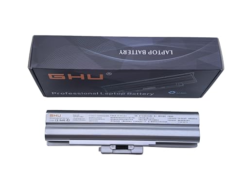 GHU New Battery 58WH Replacement for VGP-BPS13B VGP-BPS13/Q VGP-BPS13B/Q VGP-BPS21A VGP-BPS13 VGP-BPS13A VGP-BPL13 VGP-BPS13A/B VGP-BPS13B/S VGP-BPS21 Compatible for Vaio VGN-CS VGN-FW VGN-AW - style: 58Wh/(VGP-BPS13 Silver)