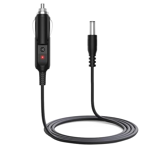 HUZUM 12V Car Charger Adapter for All Neck Back Massage Cushion Replacement Power Cord Cable Cigarette Lighter Compatible with Comfier/Snailax/Zyilion Neck Back Massage Cushion