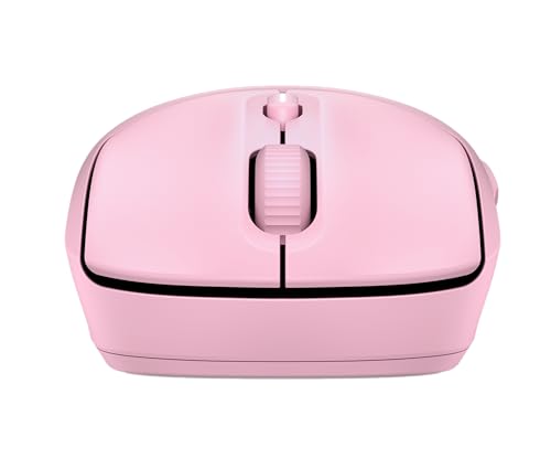 HP 400 Quiet Wireless Mouse, Dual Bluetooth & 2.4GHz, Soft Silicone, Quiet Clicks, Microsoft Wheel, 24-Month Battery, 6000 DPI, Ambidextrous, Eco-Friendly Design, Multi-OS, Pink - color: Pink