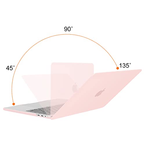 MOSISO Compatible with MacBook Pro 13 inch Case M2 M1, Chalk Pink | Plastic Hard Shell Case Cover 2026-2016A2338 A2251 A2289 A2159 A1989 A1708 A1706 with/without Touch Bar - color: Chalk Pink