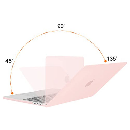 MOSISO Compatible with MacBook Pro 13 inch Case M2 M1, Chalk Pink | Plastic Hard Shell Case Cover 2026-2016A2338 A2251 A2289 A2159 A1989 A1708 A1706 with/without Touch Bar - color: Chalk Pink