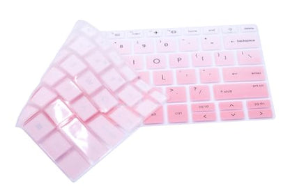 Silicone Keyboard Skin Cover Compatible with HP EliteBook 840 845 G9 G10 14" & HP EliteBook 830 835 G9 G10 13.3 inch Laptop (Not fit 840 845 1040 G8 G7 G6 G5 G4 G3) - Gradient Pink - color: Gradient Pink