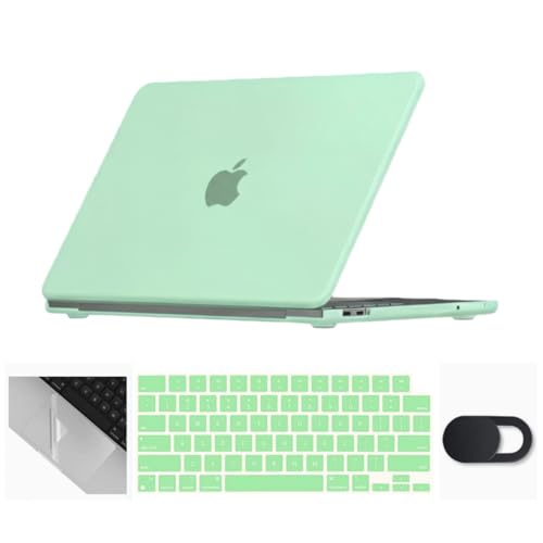 Se7enline for MacBook Neo Case 13 inch 2026 Model A3444,Melon Green | 4 in 1 Laptop Case,Keyboard Cover,Trackpad Protector,Webcam Cover,Anti-Scratch Anti-Drop Full Protection Slim Lightweight - color: Melon Green, size: 13 Inch