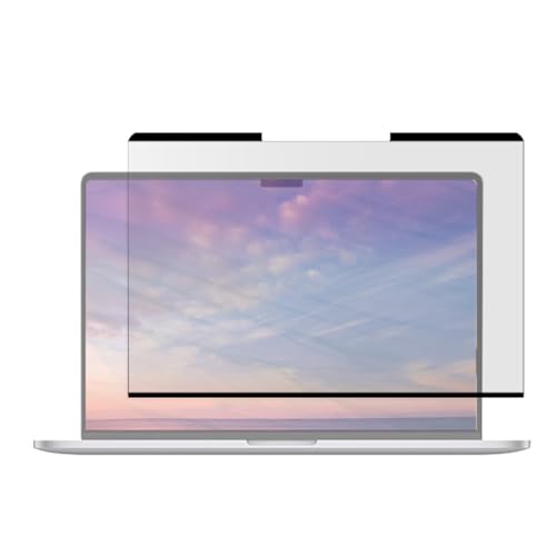 Naroote 14 Inch Laptop Privacy Screen, Magnetic Detachable Washable Anti Peeking Screen Protector with Clear Front View for 16:9 Notebook