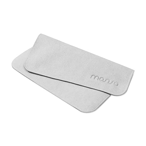 MOSISO Polishing Cloth, 2PCS Electronic Screen Cleaning Cloths, Grey | Soft Microfiber Cloths ,Compatible with MacBook/iPhone, Compatible with iPad/Tablets/Laptop Notebook Computer, Camera