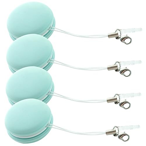 Amosfun 12pcs Macaron Shape Screen Lens Cleaning for Glasses Phone Eyewear Stain Fingerprints Reusable - color: Light Greenx3pcs, size: 3.5X3.5X1.6CMx3pcs
