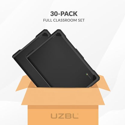 UZBL Hard Shell Case for Dell Chromebook 3120/3110 / 3100 2-in-1 & Clamshell, Student-Proof K-12 Protective Clear Cover (30-Pack) - size: (30-Pack) Rugged Shell
