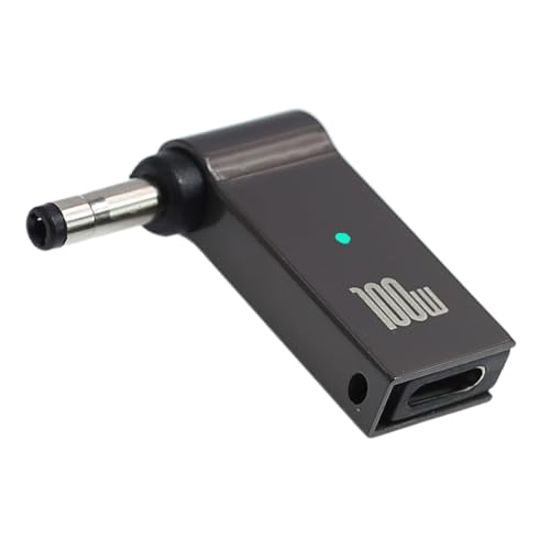 USB C to Laptop Charger Converter, Type C to DC Compatible with Lenovo 20V 3.25A 65W with 4.0mm/1.7mm Plug, 100W PD, Charging Connector (4.0 x 1.7mm for Dell or Lenovo) - size: 4.0 x 1.7 mm for Dell or Lenovo