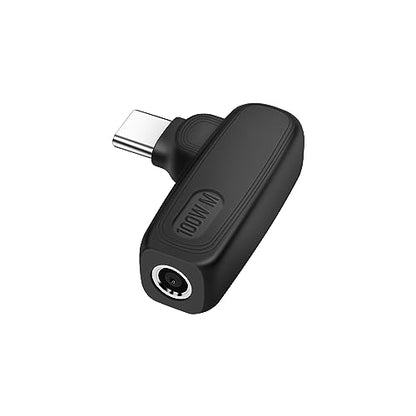 100W PD USB Type C to DC 4.5mm x 0.6mm Adapter,90 Degree DC 4.5x0.6mm Female to USB Type C Male Power Charging Adapter for Laptop Power Supply